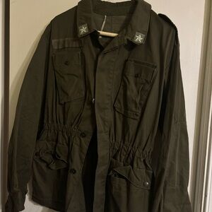 Men's Olive Military Style Jacket
